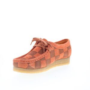NWT Clarks Women’s Wallabee Oxford Orange Interest Size 10